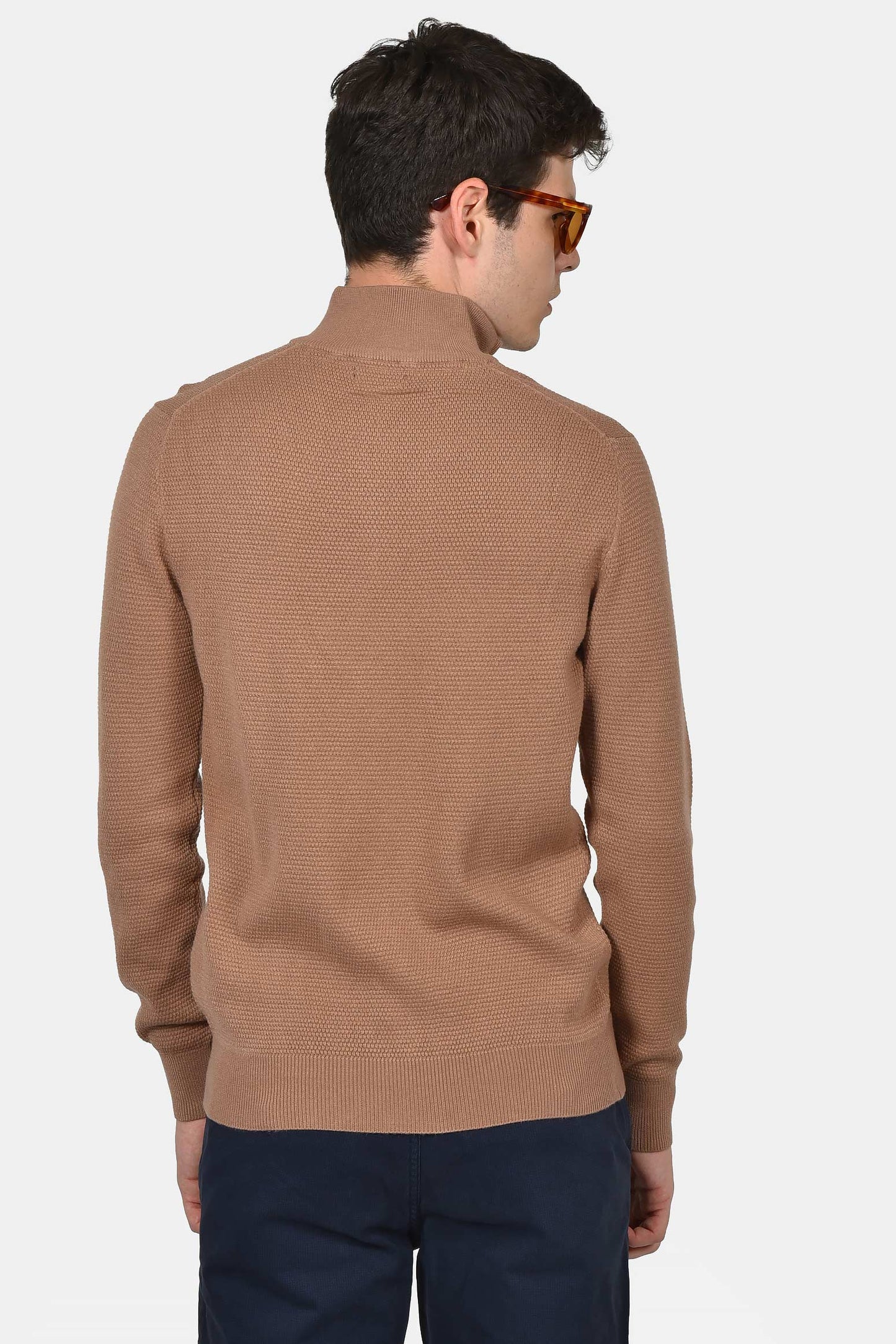 ανδρικό-πλεκτό-half-zip-100-βαμβάκι-normal-fit