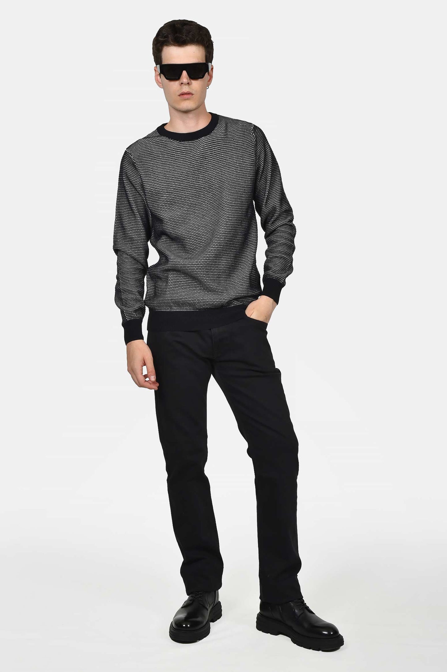 ανδρικό-πουλόβερ-normal-fit-με-ανάγλυφη-πλέξη