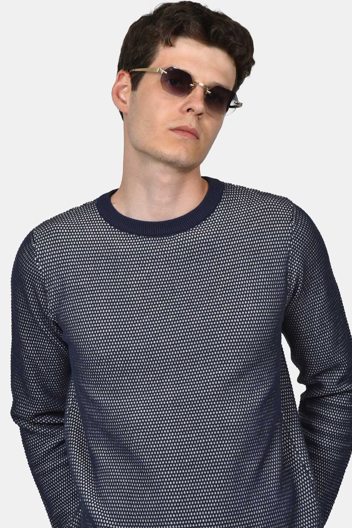 ανδρικό-πουλόβερ-normal-fit-με-ανάγλυφη-πλέξη