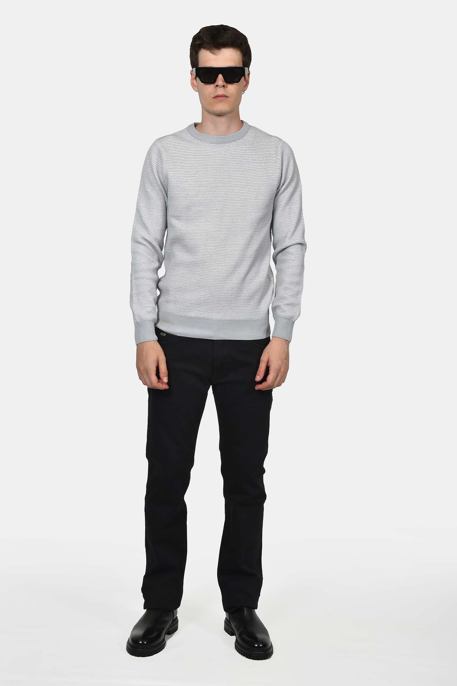 ανδρικό-πουλόβερ-normal-fit-με-ανάγλυφη-πλέξη