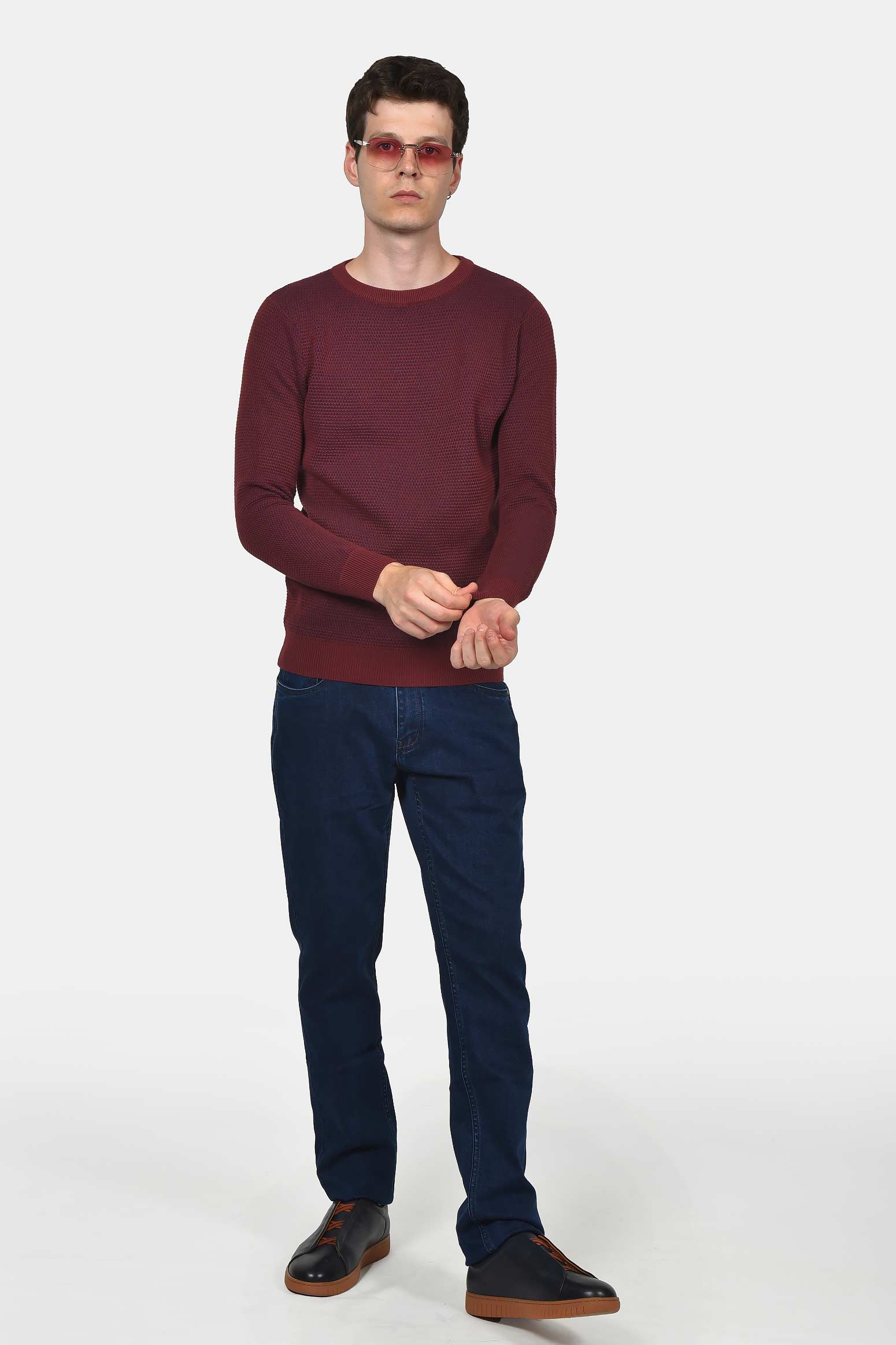ανδρικό-πουλόβερ-normal-fit-με-ανάγλυφη-πλέξη