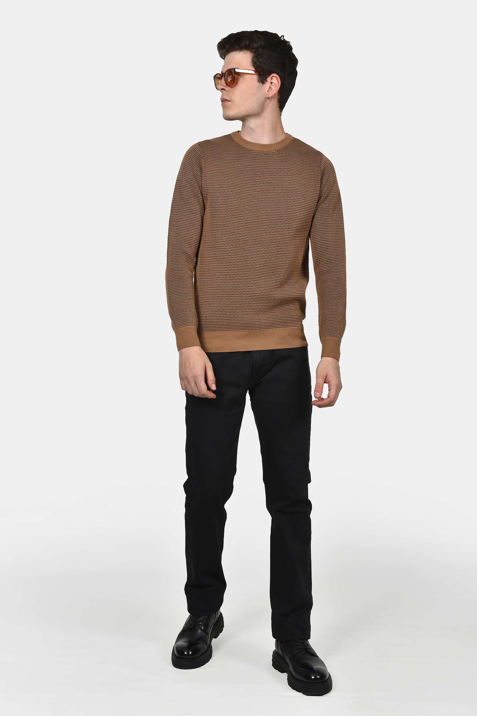 ανδρικό-πουλόβερ-normal-fit-με-ανάγλυφη-πλέξη