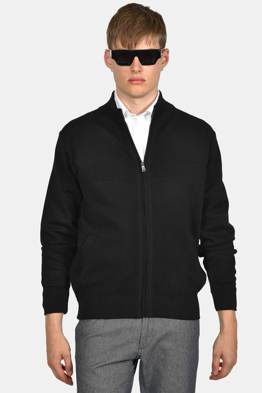 ανδρική-πλεκτή-ζακέτα-normal-fit-με-φερμουάρ