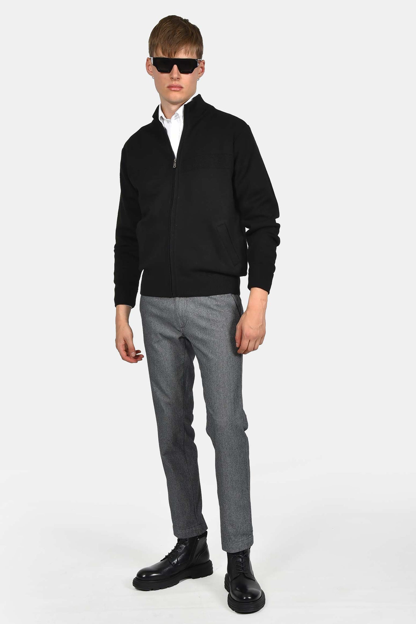 ανδρική-πλεκτή-ζακέτα-normal-fit-με-φερμουάρ