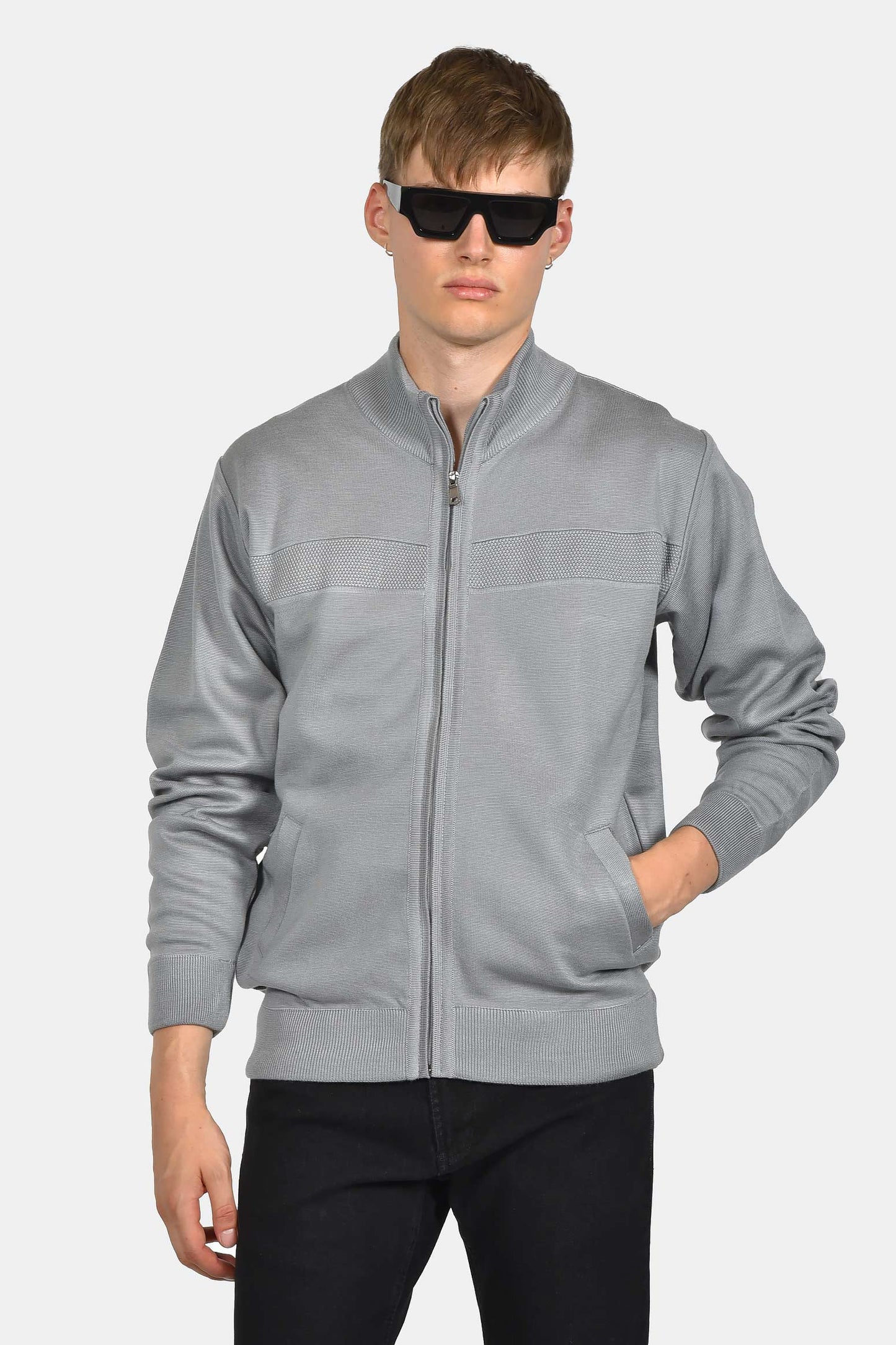 ανδρική-πλεκτή-ζακέτα-normal-fit-με-φερμουάρ
