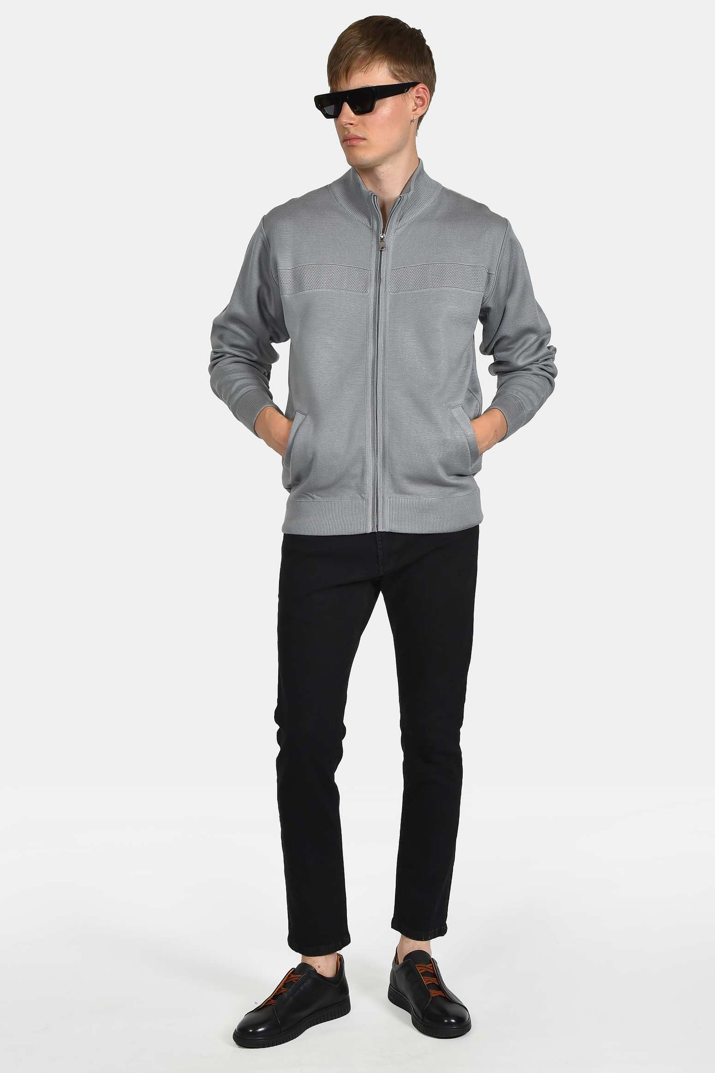 ανδρική-πλεκτή-ζακέτα-normal-fit-με-φερμουάρ
