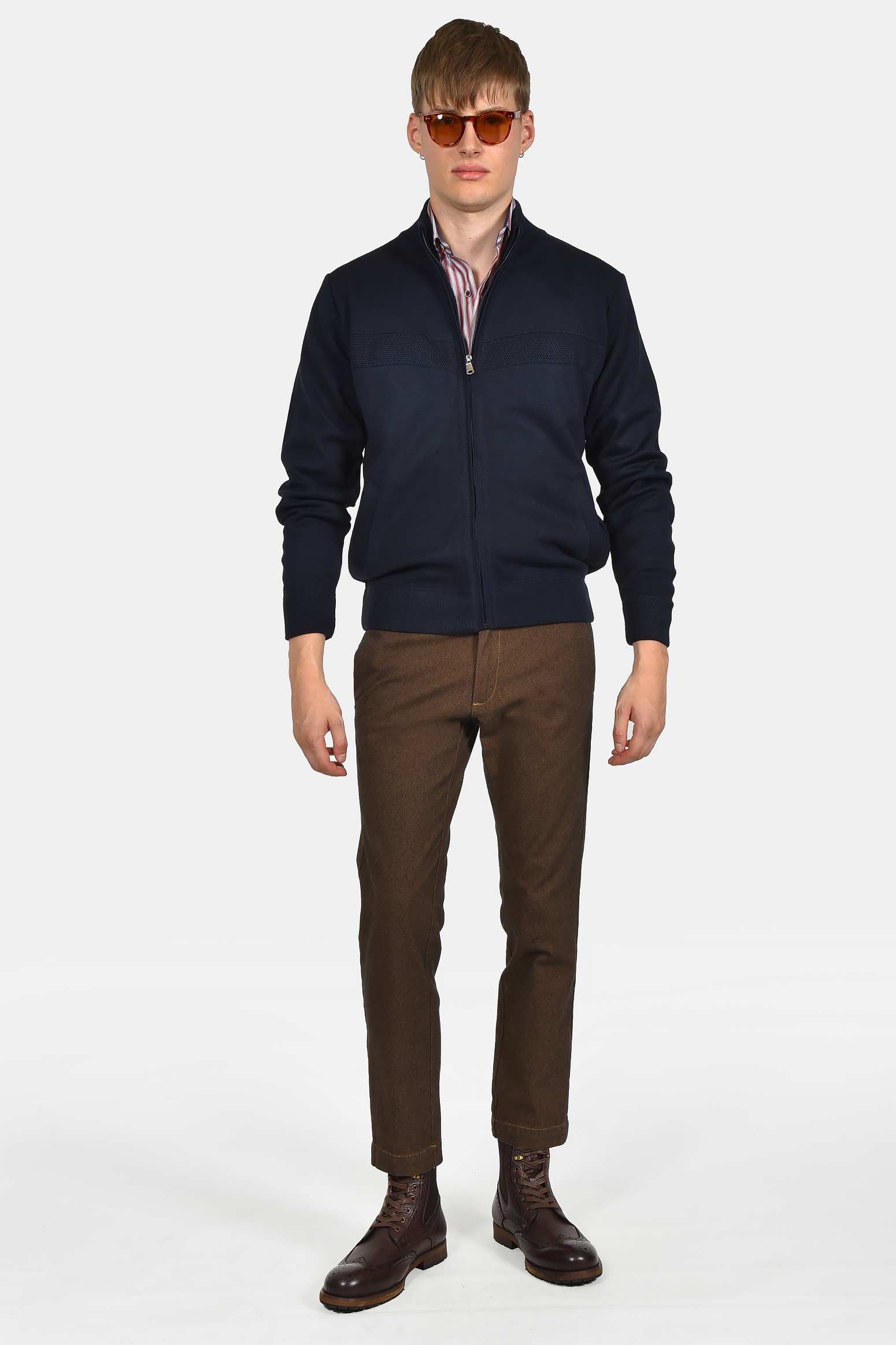 ανδρική-πλεκτή-ζακέτα-normal-fit-με-φερμουάρ