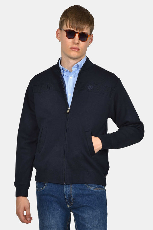 ανδρική-πλεκτή-ζακέτα-normal-fit-με-τσέπες-και-φερμουάρ