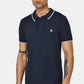 ανδρική-μπλούζα-polo-normal-fit-από-100%-βαμβάκι-με-ριγέ-τελειώματα-&-minimal-logo