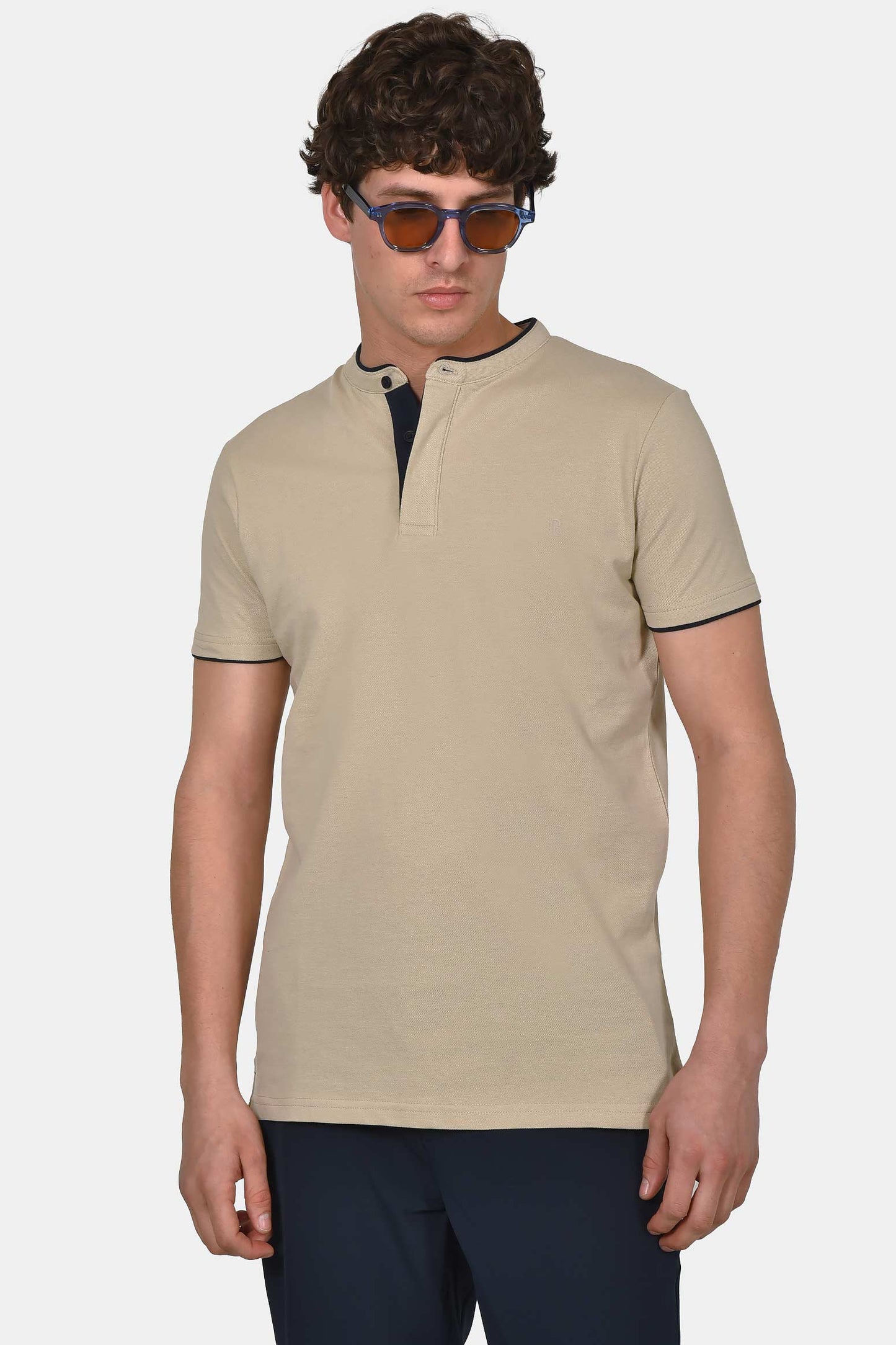 ανδρική-μπλούζα-polo-normal-fit-100%-βαμβακερή-με-mao-γιακά-άνεση-&-μοντέρνο-minimal-στυλ