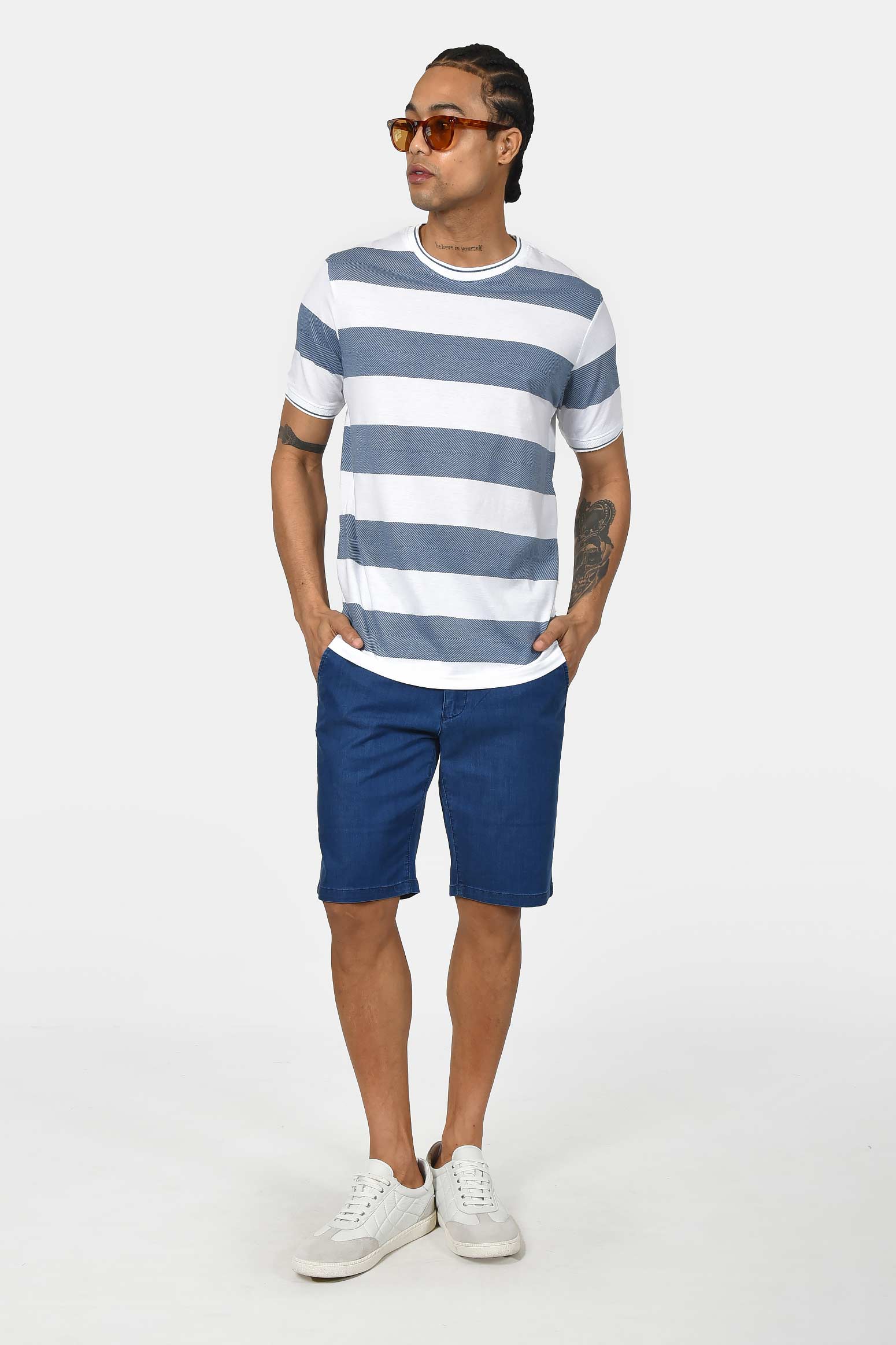 ανδρικό-ριγέ-t-shirt-normal-fit-άνεση-&-εύκολο-styling