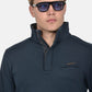 ανδρική-μπλούζα-φούτερ-half-zip-normal-fit-με-όρθιο-γιακά-&-κεντημένο-σήμα