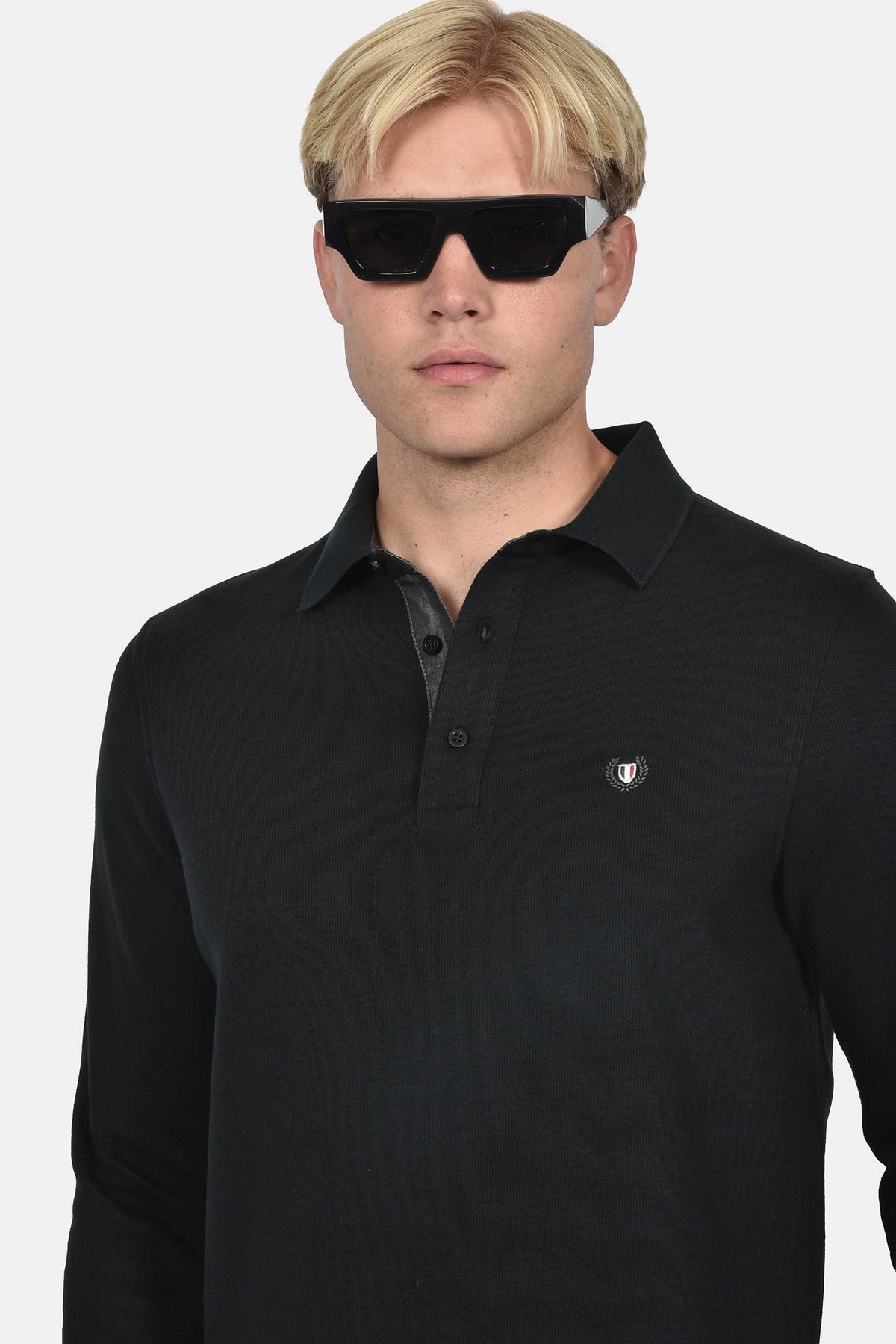 ανδρική-μακρυμάνικη-μπλούζα-polo-normal-fit-με-κεντημένο-σήμα-&-πατιλέτα-κουμπιών