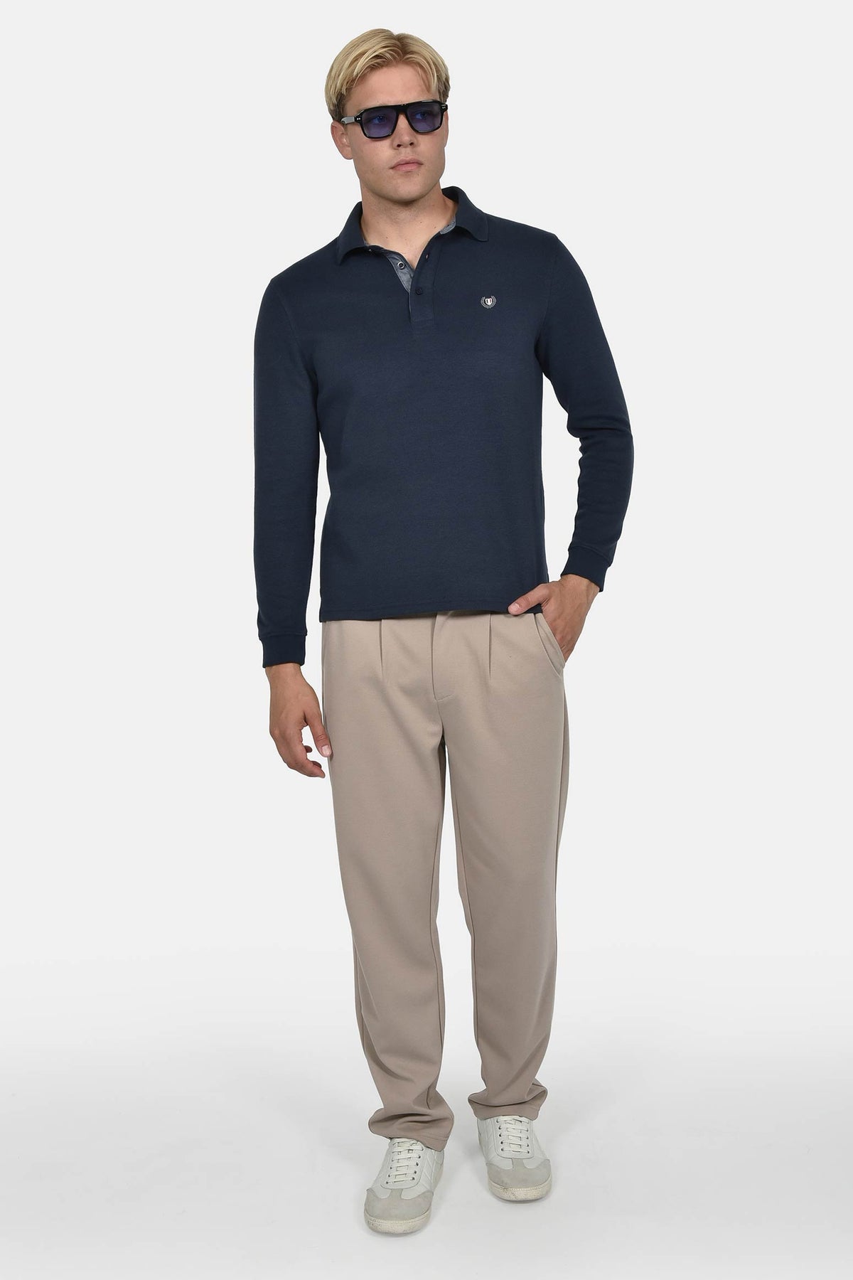 ανδρική-μακρυμάνικη-μπλούζα-polo-normal-fit-με-κεντημένο-σήμα-&-πατιλέτα-κουμπιών