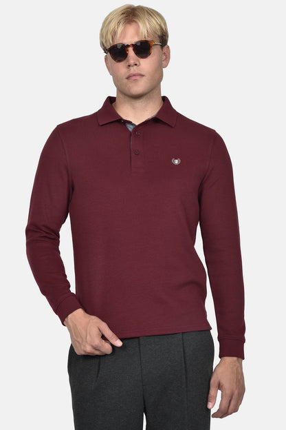 ανδρική-μακρυμάνικη-μπλούζα-polo-normal-fit-με-κεντημένο-σήμα-&-πατιλέτα-κουμπιών