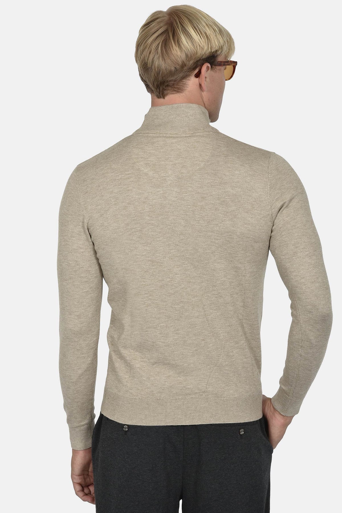 ανδρικό-πουλόβερ-half-zip-100%-βαμβάκι-normal-fit-με-λεπτή-πλέξη-για-smart-casual-εμφάνιση