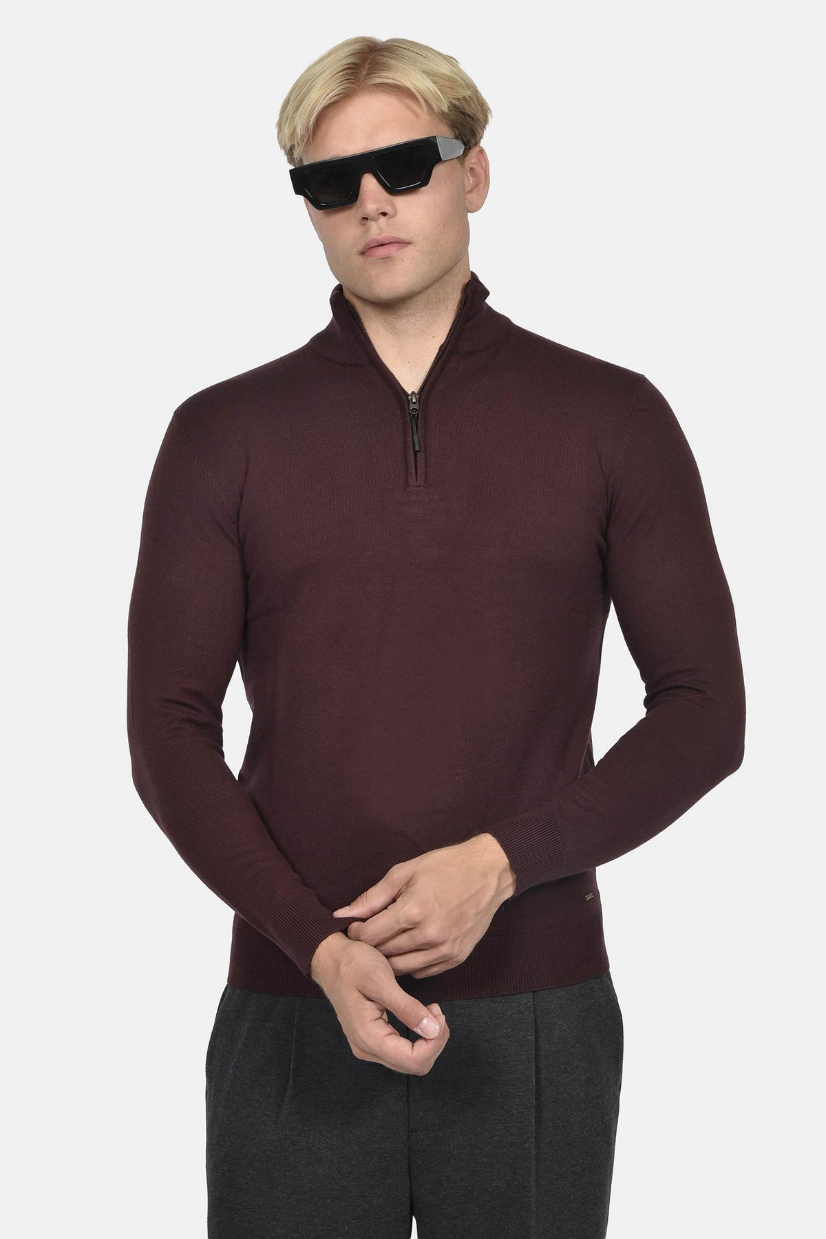 ανδρικό-πουλόβερ-half-zip-100%-βαμβάκι-normal-fit-με-λεπτή-πλέξη-για-smart-casual-εμφάνιση