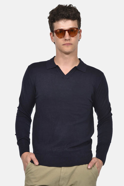 ανδρικό-πλεκτό-polo-100%-βαμβάκι-normal-fit-για-κομψή-καθημερινή-εμφάνιση
