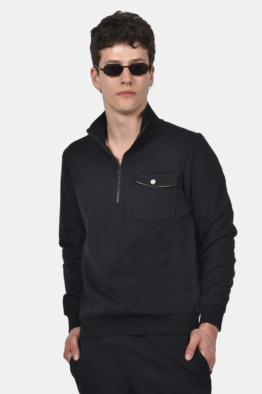 ανδρικό-half-zip-φούτερ-με-εξωτερική-τσέπη-normal-fit-απαλή-&-άνετη-αίσθηση