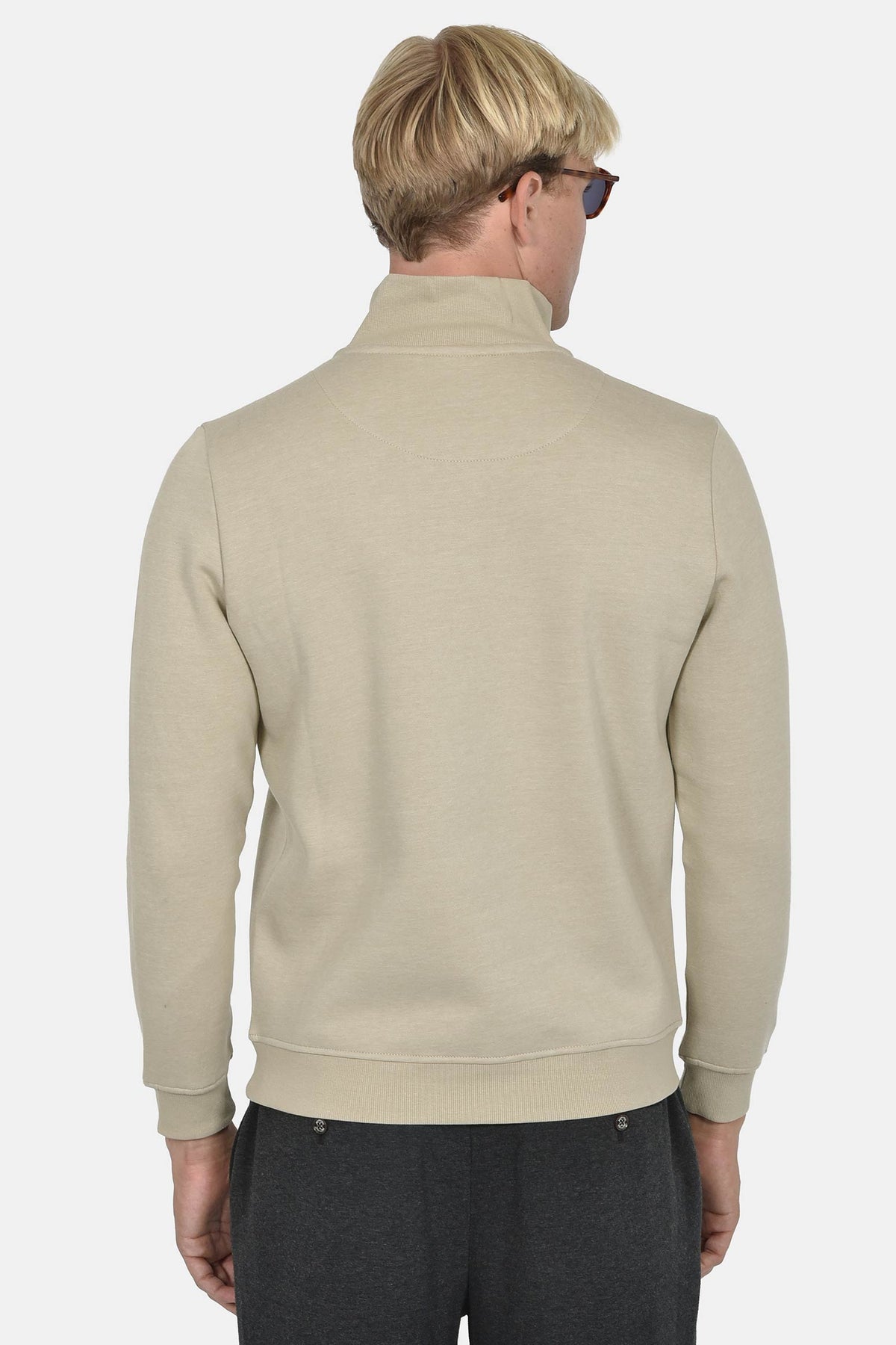 Ανδρικό Half Zip Φούτερ Με Εξωτερική Τσέπη Normal Fit – Απαλή & Άνετη Αίσθηση