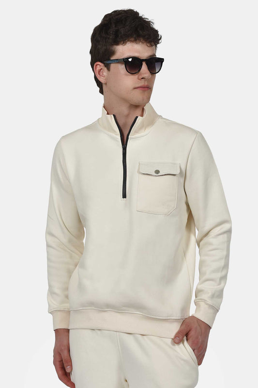 ανδρικό-half-zip-φούτερ-με-εξωτερική-τσέπη-normal-fit-απαλή-&-άνετη-αίσθηση