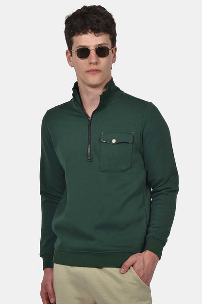 ανδρικό-half-zip-φούτερ-με-εξωτερική-τσέπη-normal-fit-απαλή-&-άνετη-αίσθηση