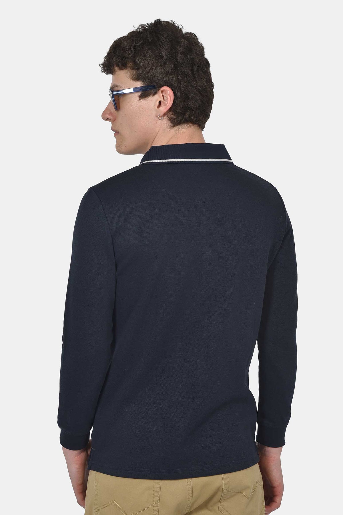 ανδρική-half-zip-μπλούζα-polo-normal-fit-άνετη-&-ευχάριστη-αίσθηση