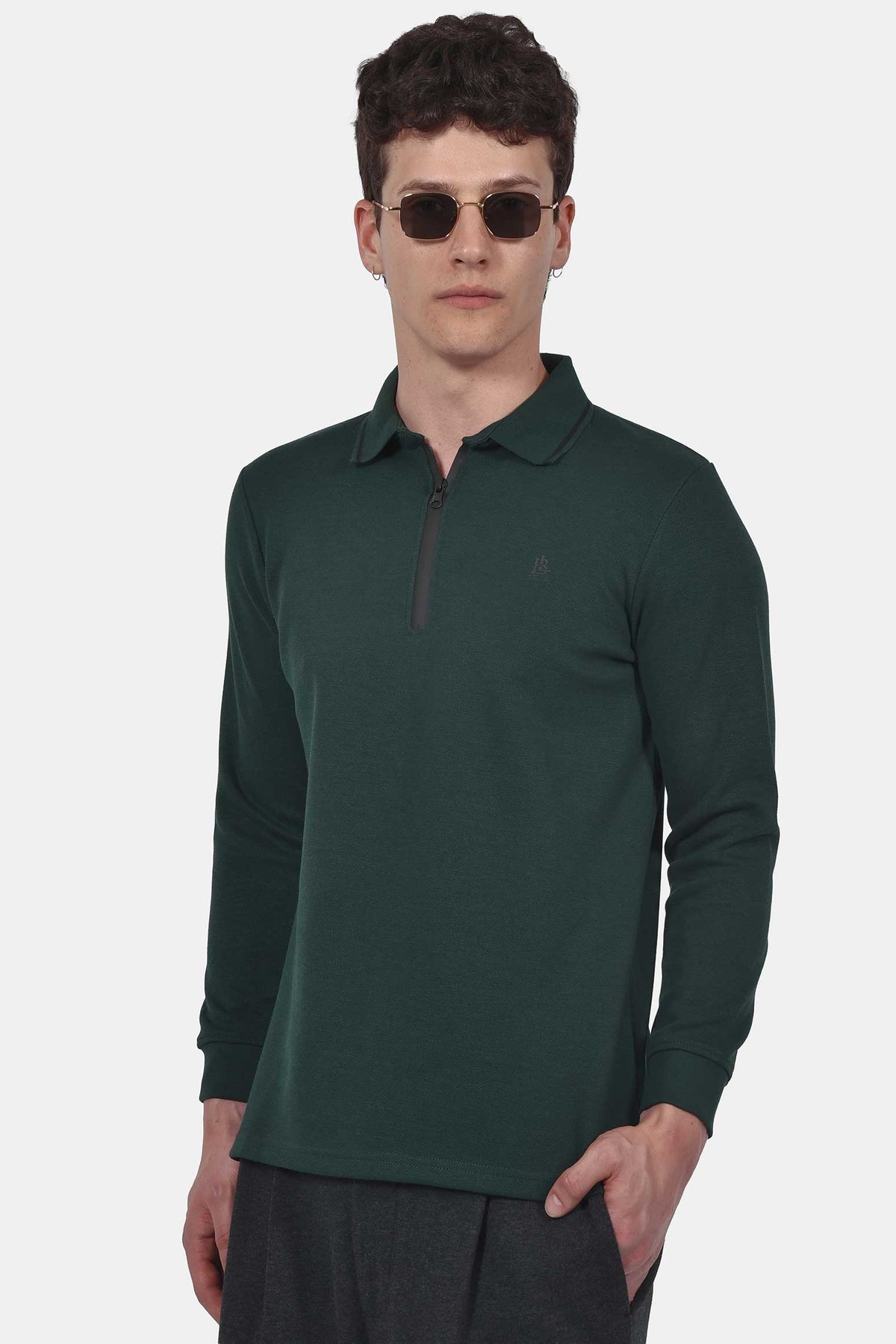 ανδρική-half-zip-μπλούζα-polo-normal-fit-άνετη-&-ευχάριστη-αίσθηση