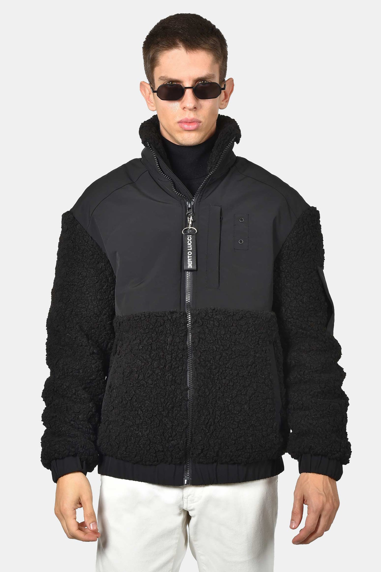 ανδρικό-bomber-μπουφάν-με-fleece-γούνα