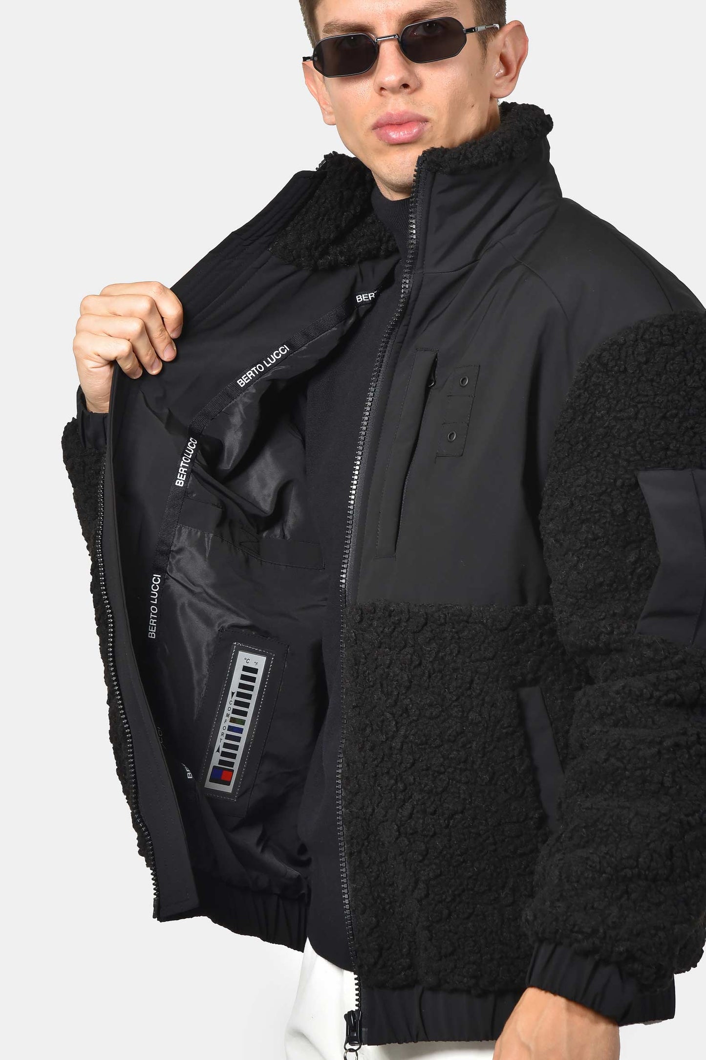 ανδρικό-bomber-μπουφάν-με-fleece-γούνα