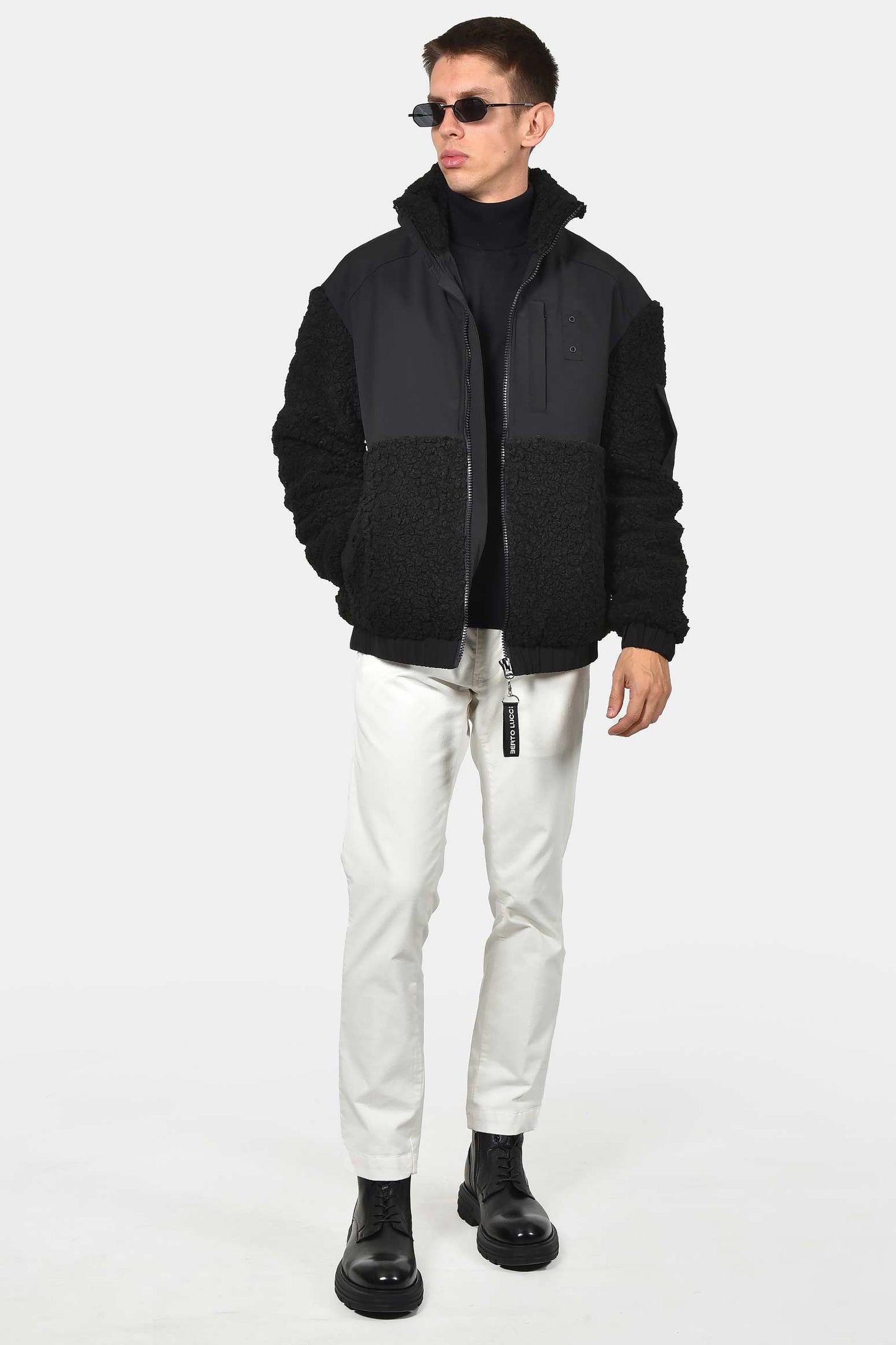 ανδρικό-bomber-μπουφάν-με-fleece-γούνα