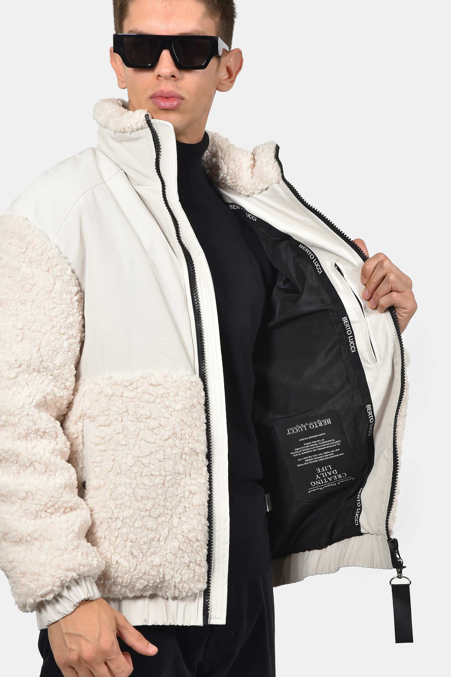 ανδρικό-bomber-μπουφάν-με-fleece-γούνα