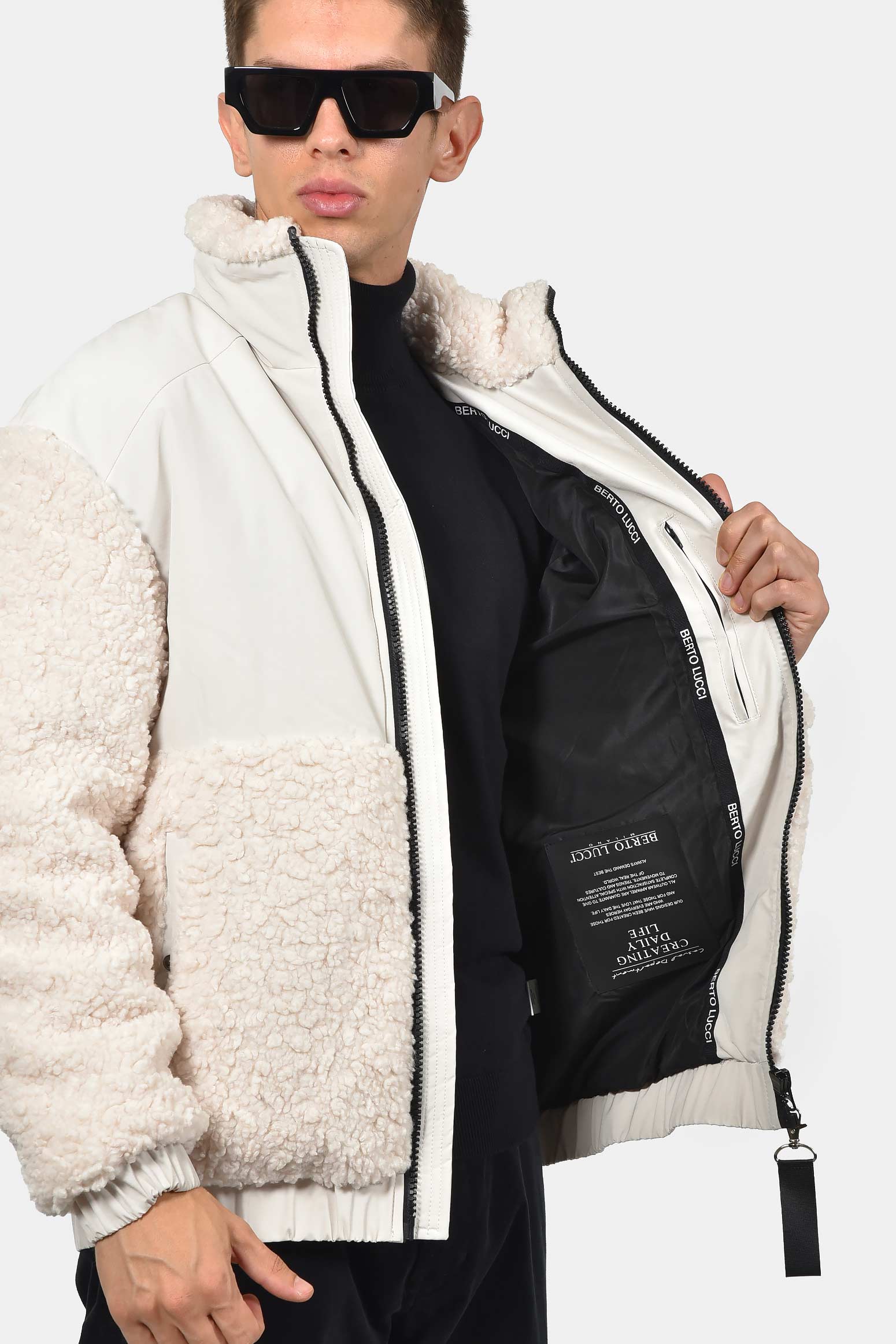 ανδρικό-bomber-μπουφάν-με-fleece-γούνα