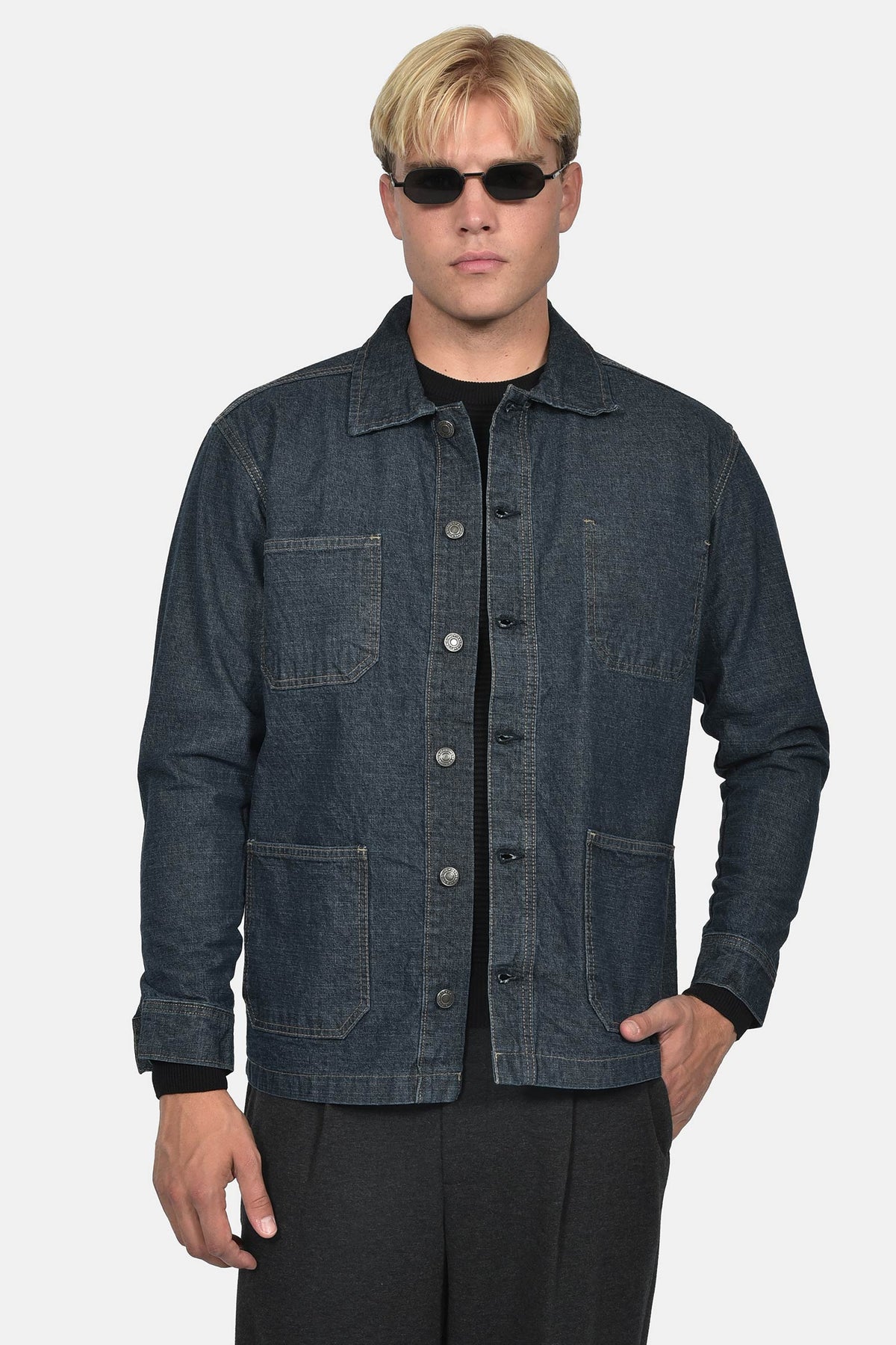 ανδρικό-τζιν-overshirt-100%-βαμβάκι-normal-fit-με-4-τσέπες-για-casual-στυλ