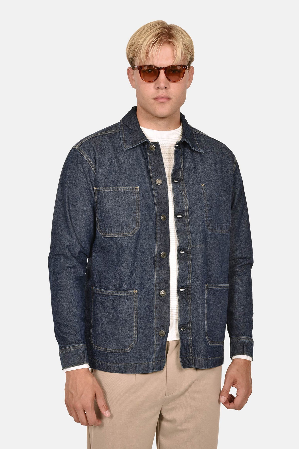 ανδρικό-τζιν-overshirt-100%-βαμβάκι-normal-fit-με-4-τσέπες-για-casual-στυλ