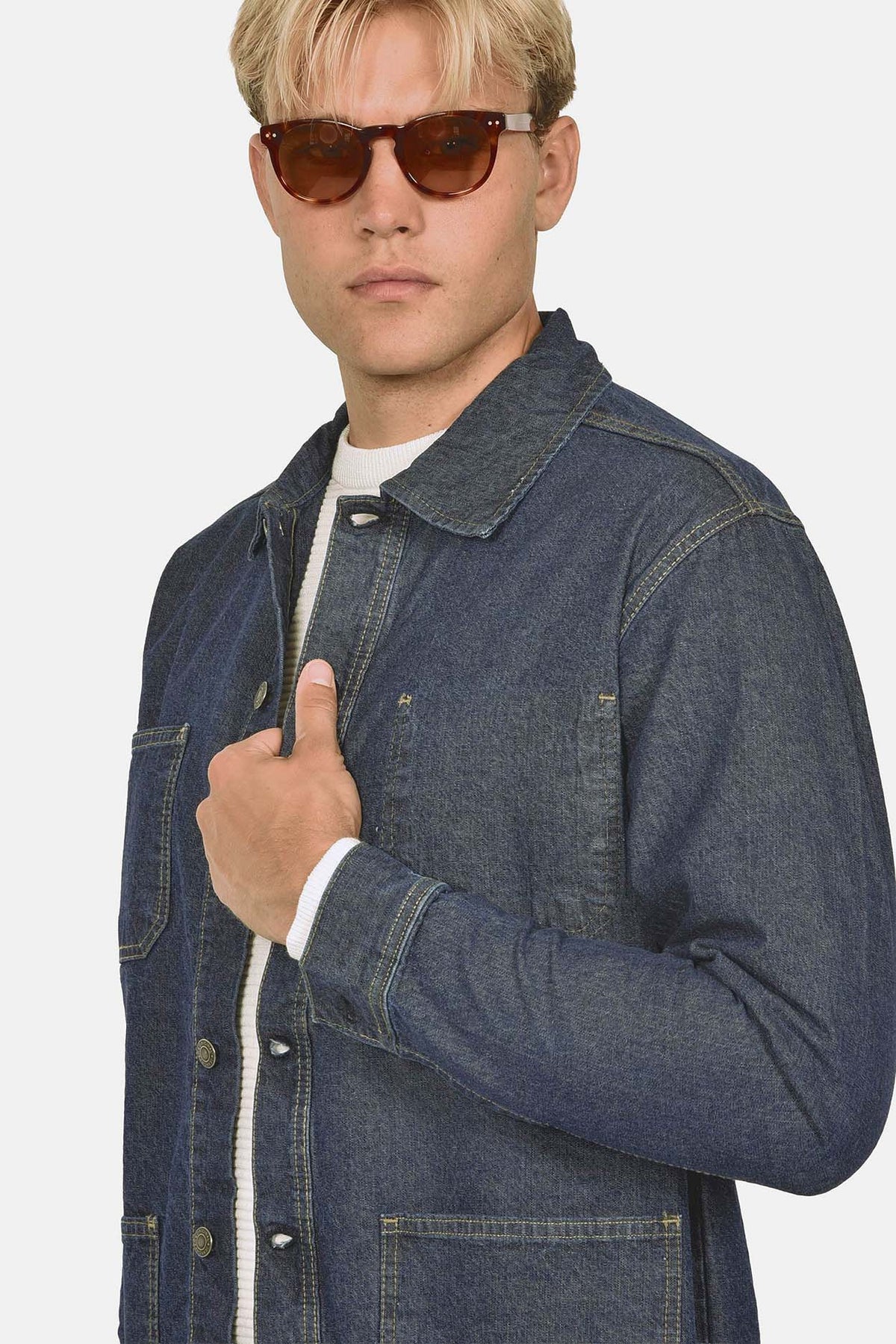 ανδρικό-τζιν-overshirt-100%-βαμβάκι-normal-fit-με-4-τσέπες-για-casual-στυλ