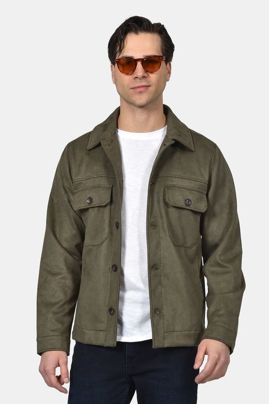 ανδρικό-overshirt-με-suede-υφή-και-τσέπες-στο-πλάι