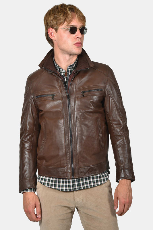 ανδρικό-δερμάτινο-μπουφάν-με-εξωτερικές-τσέπες-και-εσωτερική-αποσπώμενη-επένδυση