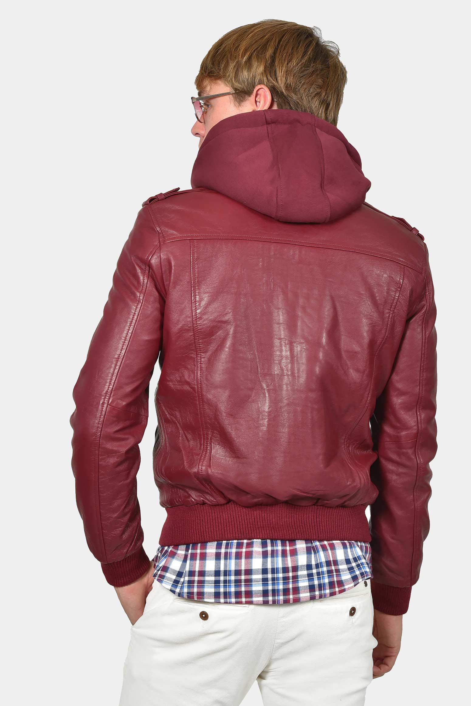 ανδρικό-δερμάτινο-μπουφάν-με-κουκούλα