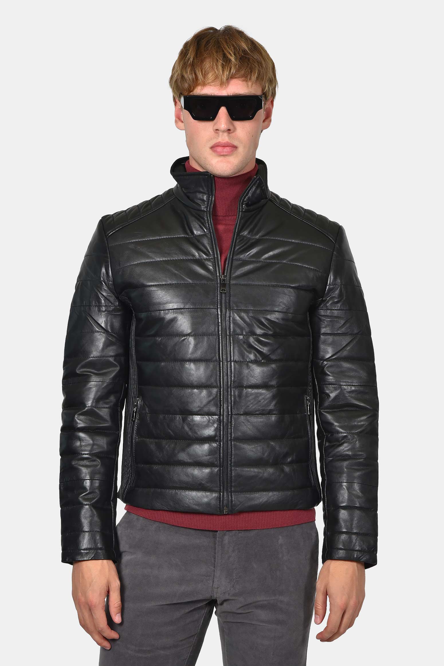 ανδρικό-δερμάτινο-μπουφάν-με-σχέδιο-ρίγα