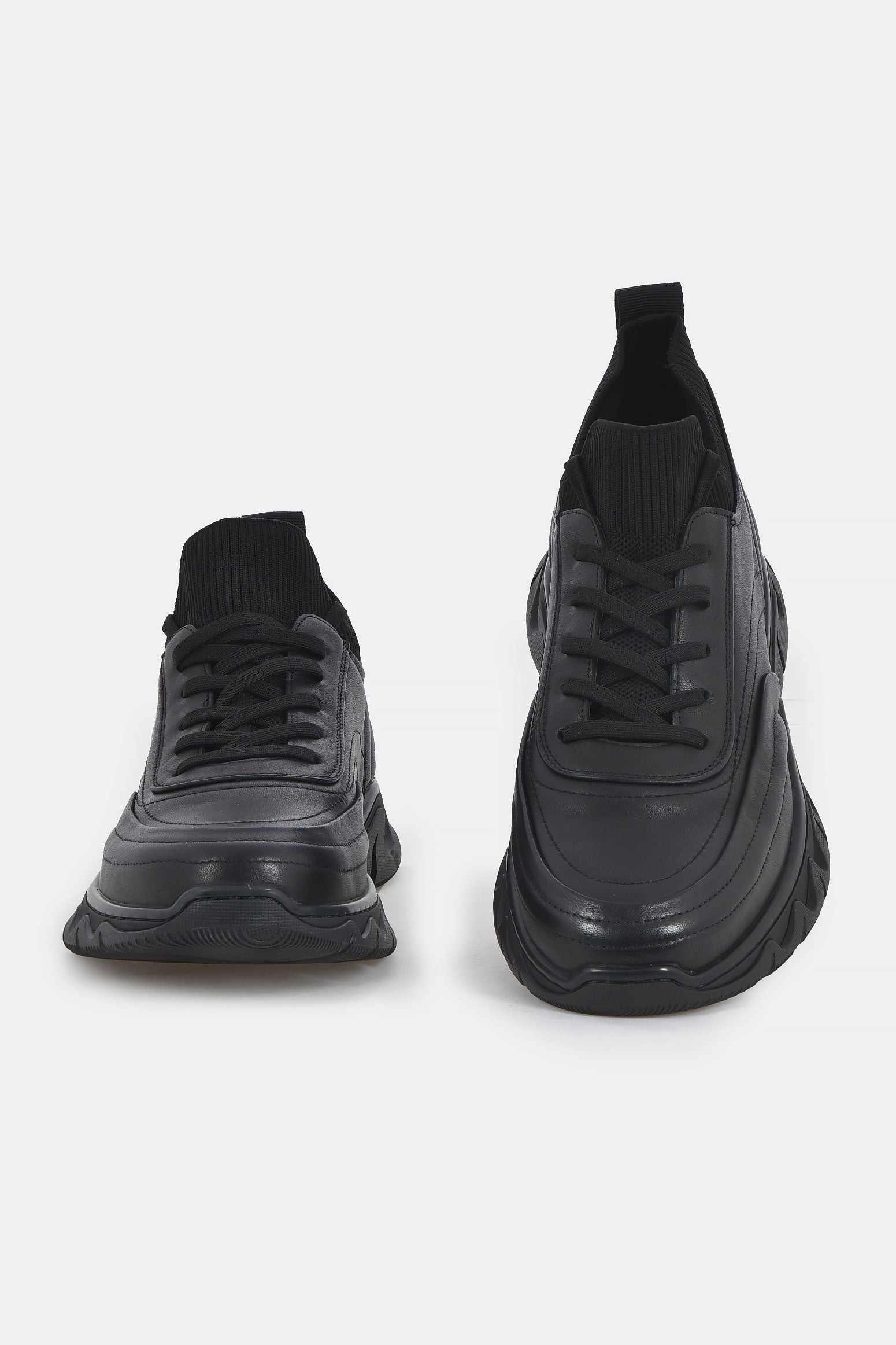 ανδρικό-δερμάτινο-sneaker-με-υφασμάτινο-τελείωμα